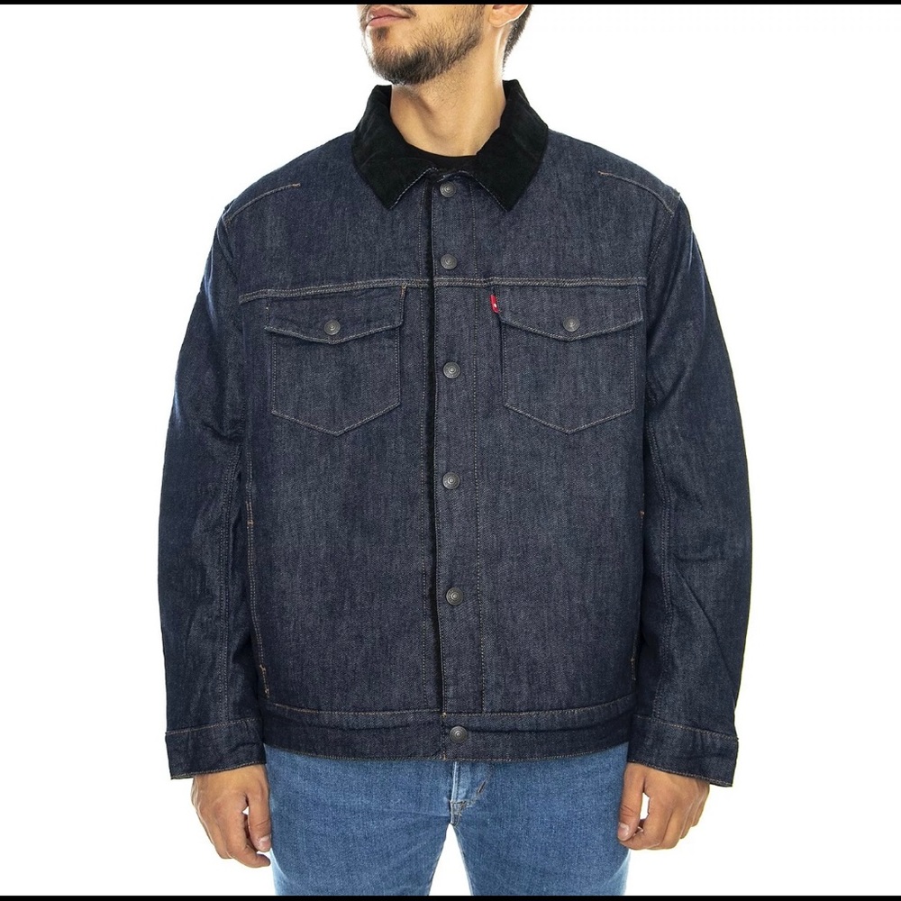 Levi's Engineered Sherpa Trucker Men's Jacket Red Label  - Size S